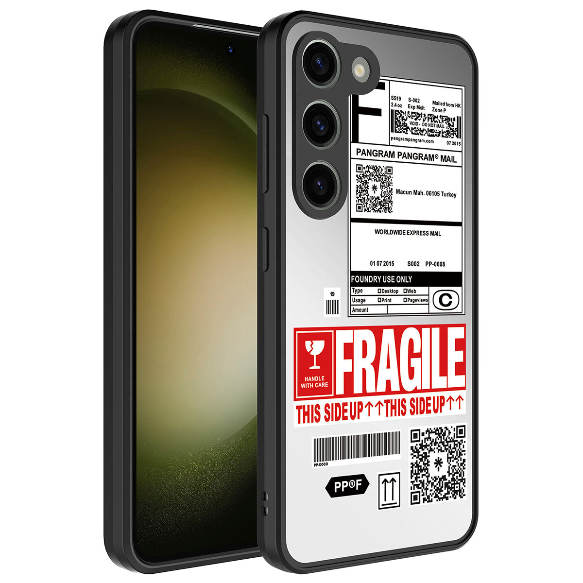 Galaxy S23 Kılıf Aynalı Desenli Kamera Korumalı Parlak Zore Mirror Kapak Fragile