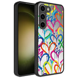 Galaxy S23 Kılıf Aynalı Desenli Kamera Korumalı Parlak Zore Mirror Kapak Kalp