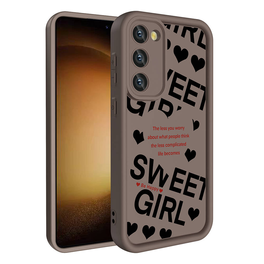 Galaxy S23 Kılıf Kamera Korumalı Baskılı Arka Yüzey Zore Klas Kapak Siyah