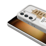 Galaxy S23 Kılıf Kamera Korumalı Baskılı Arka Yüzey Zore Klas Kapak Koyu Kahve