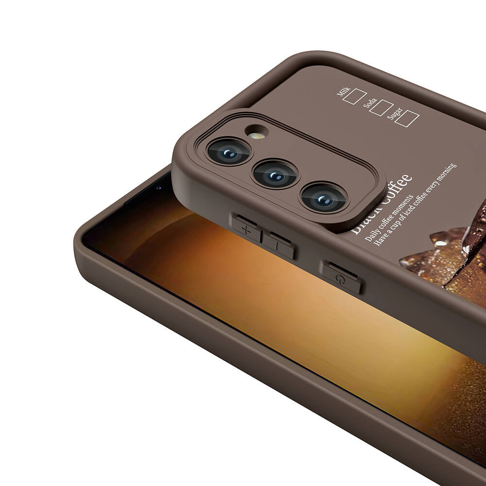 Galaxy S23 Kılıf Kamera Korumalı Baskılı Arka Yüzey Zore Klas Kapak Siyah