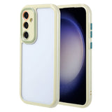 Galaxy S23 Kılıf Kamera Korumalı Renkli Kenar ve Çerçeve Tasarımlı Zore Vitamin Kapak Mürdüm