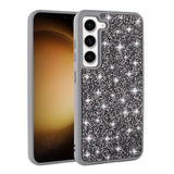 Galaxy S23 Kılıf Parlak Taşlı Tasarım Zore Pırlanta Kapak Siyah