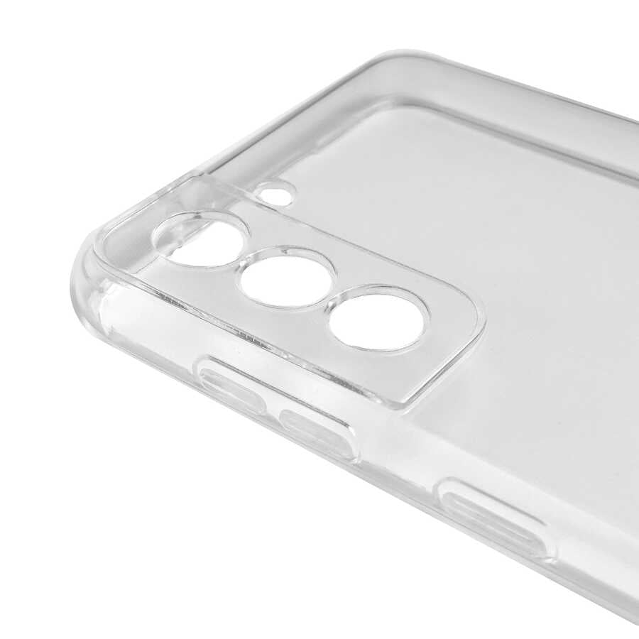 Galaxy S23 Kılıf Zore Kamera Korumalı Süper Silikon Kapak Renksiz