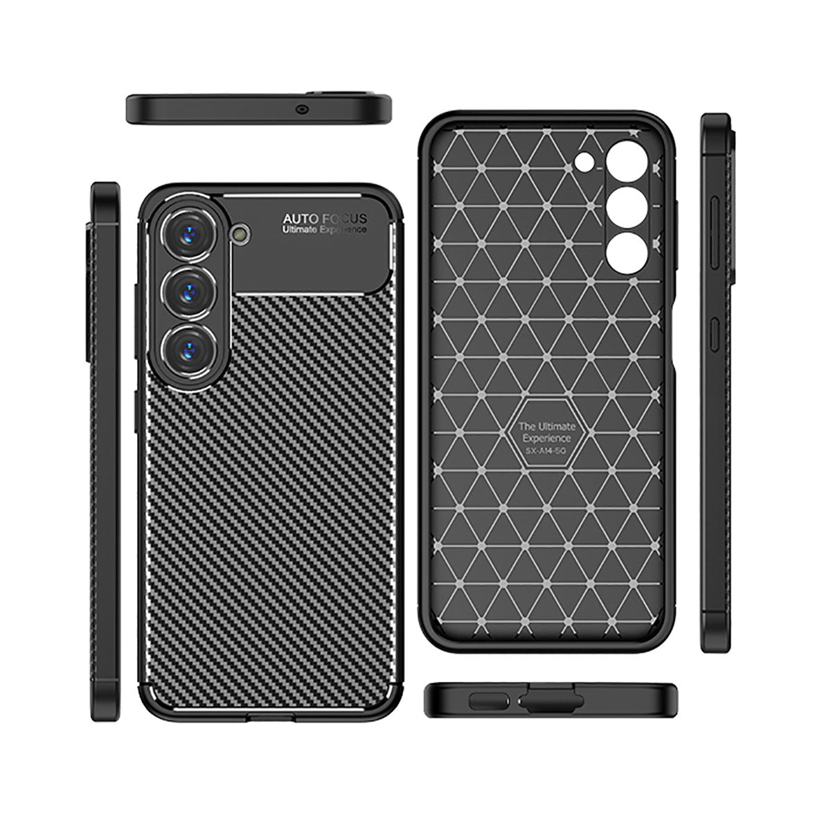 Galaxy S23 Kılıf Zore Negro Silikon Kapak Siyah