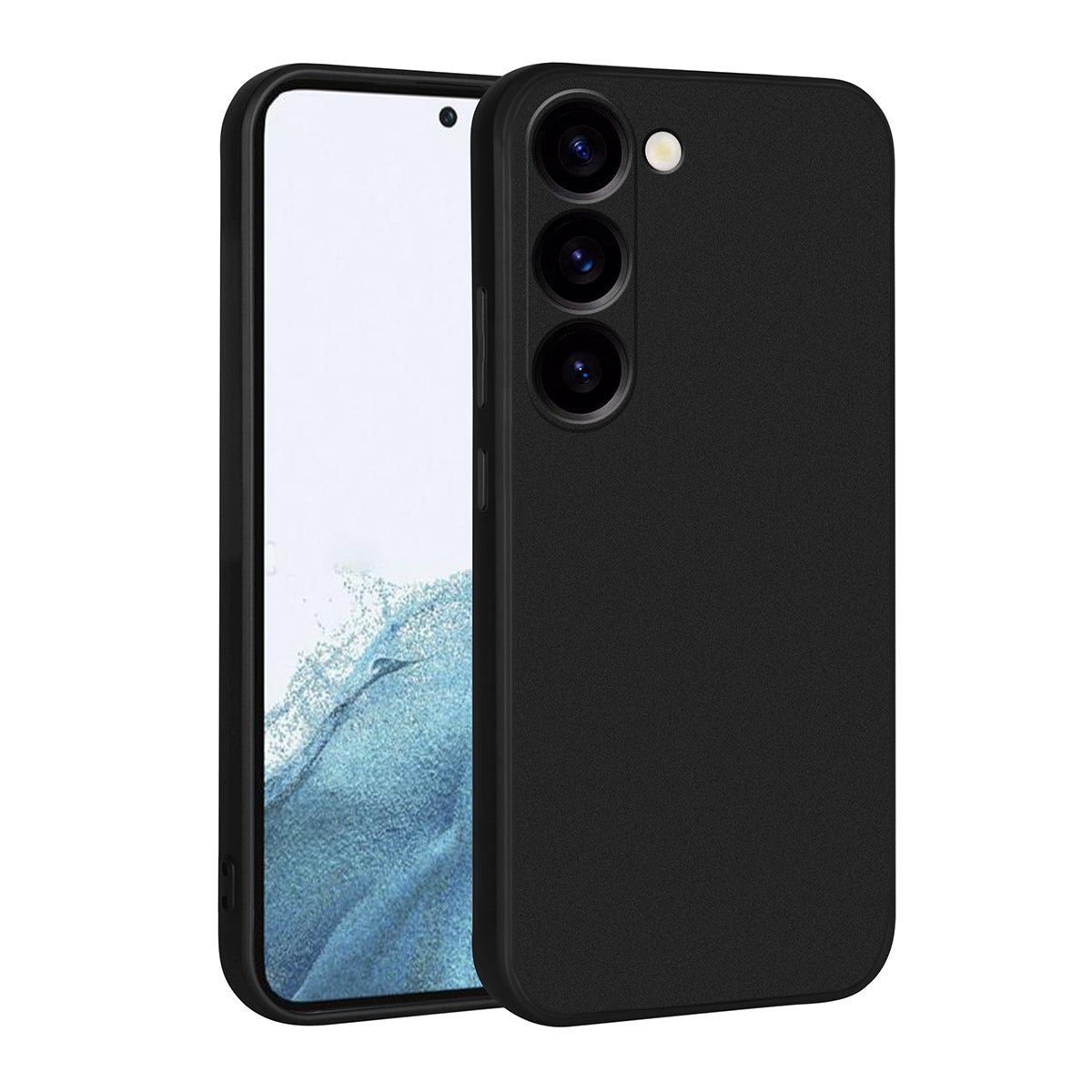 Galaxy S23 Kılıf Zore Premier Silikon Kapak Siyah