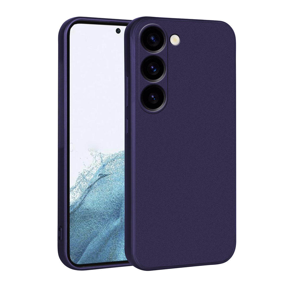 Galaxy S23 Kılıf Zore Premier Silikon Kapak Lacivert