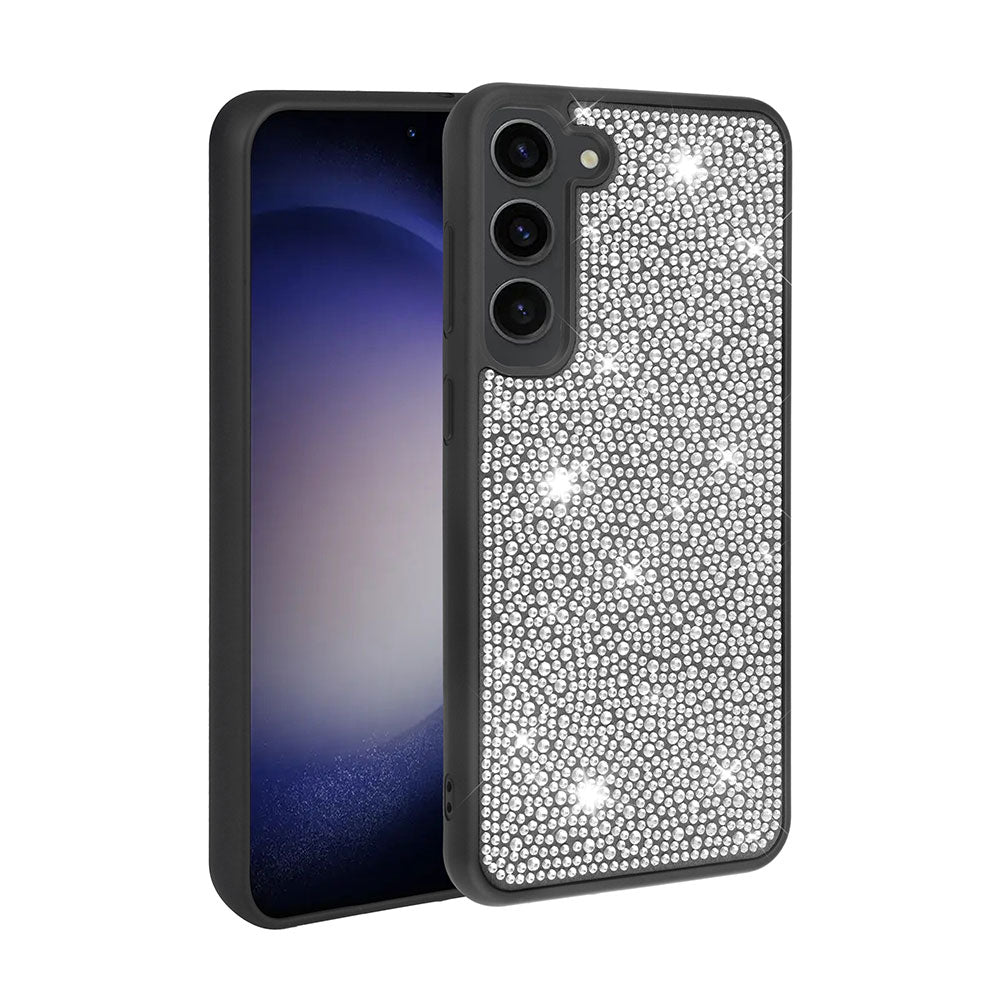 Galaxy S23 Plus Kılıf Parlak Taşlı Tasarım Zore Ston Kapak Siyah