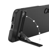 Galaxy S23 Plus Kılıf Zore Kamera Korumalı Dikey Standlı Ays Kapak Siyah