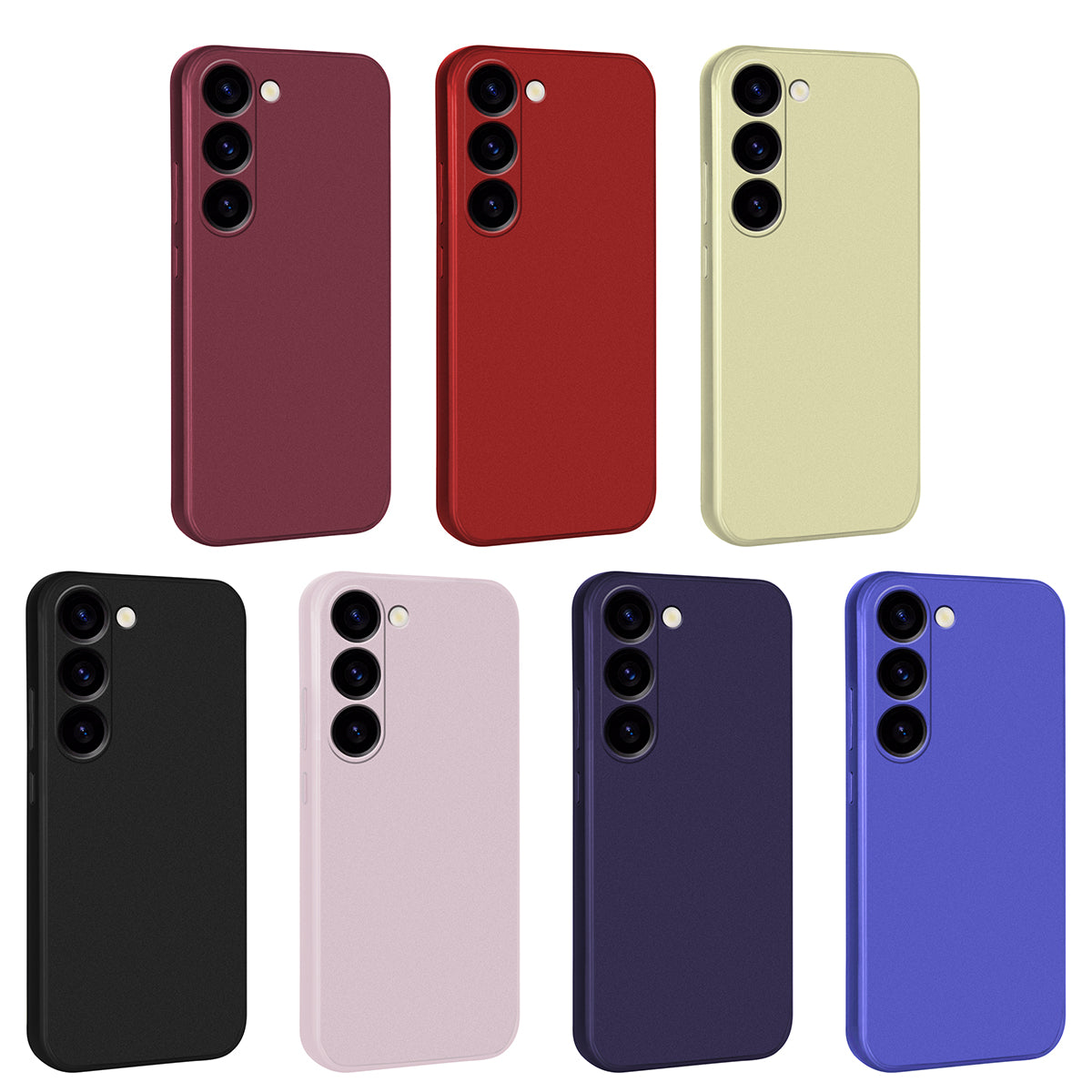 Galaxy S23 Plus Kılıf Zore Premier Silikon Kapak Kırmızı