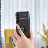 Galaxy S23 Plus Kılıf Zore Ravel Silikon Kapak Siyah-Mavi