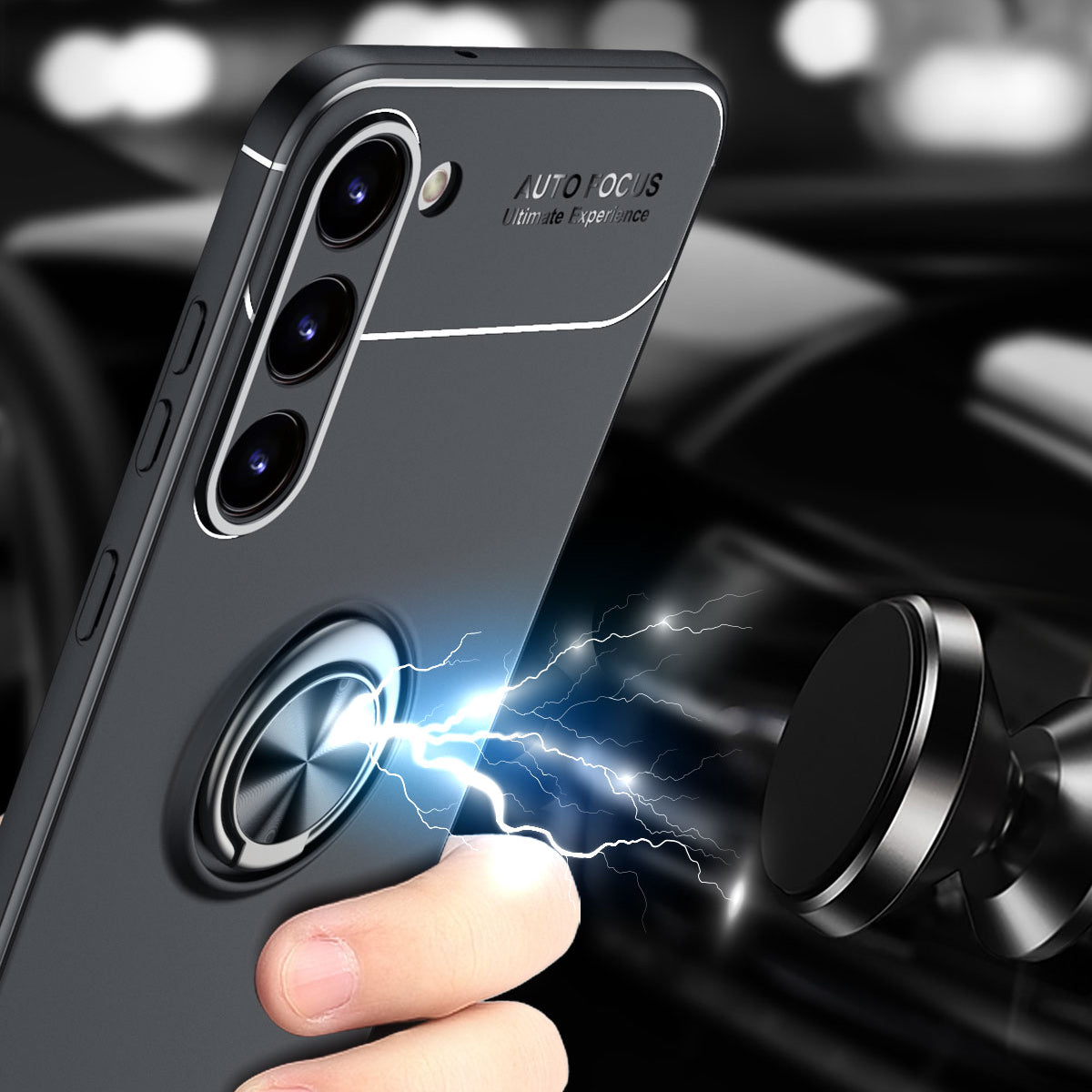 Galaxy S23 Plus Kılıf Zore Ravel Silikon Kapak Mavi