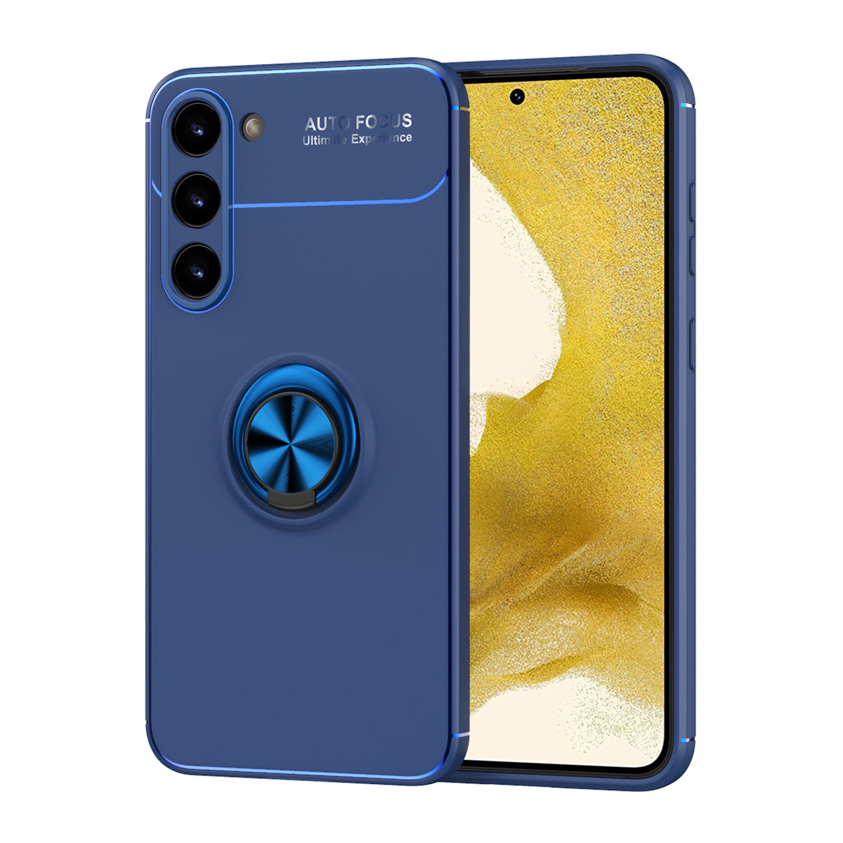 Galaxy S23 Plus Kılıf Zore Ravel Silikon Kapak Mavi