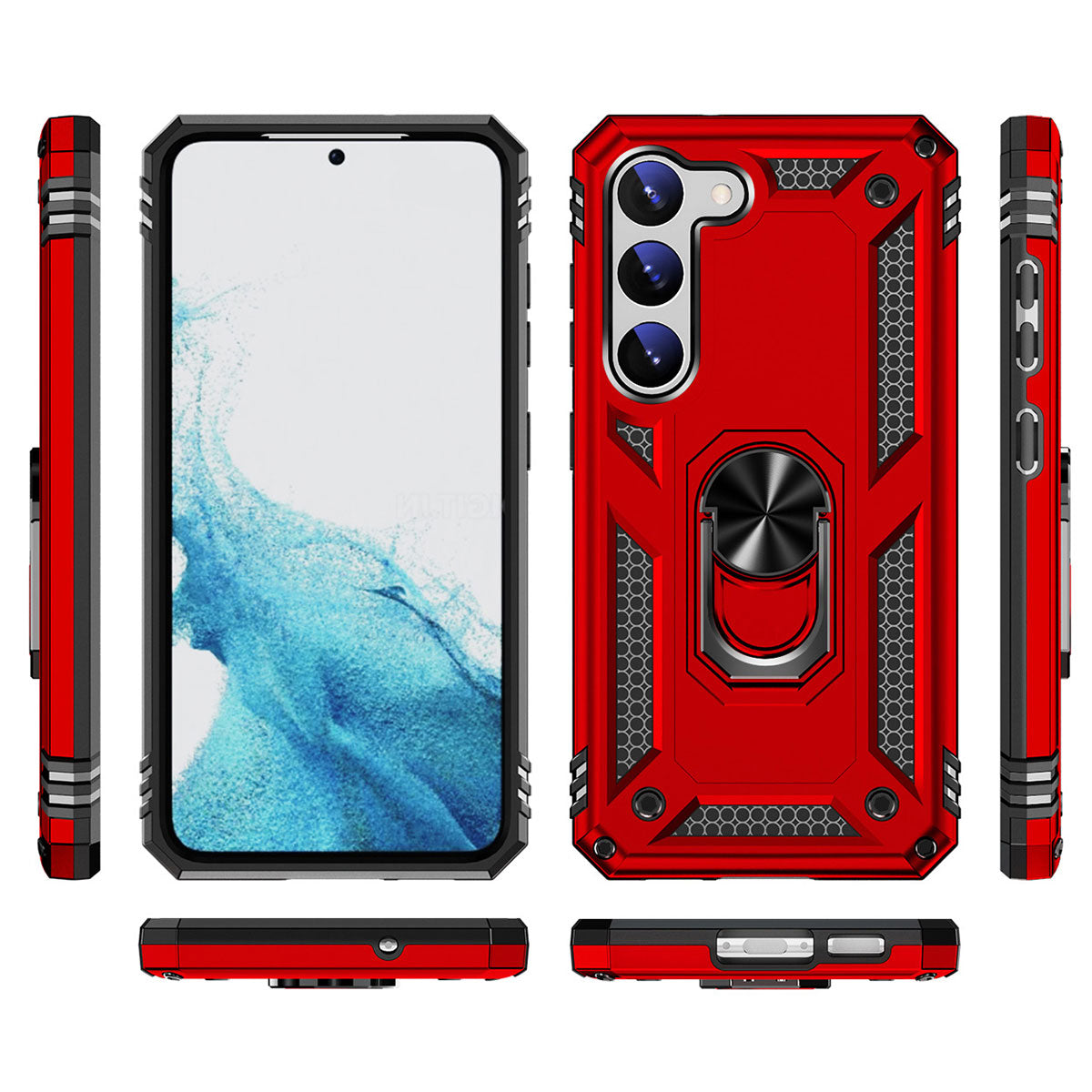 Galaxy S23 Plus Kılıf Zore Vega Kapak Kırmızı