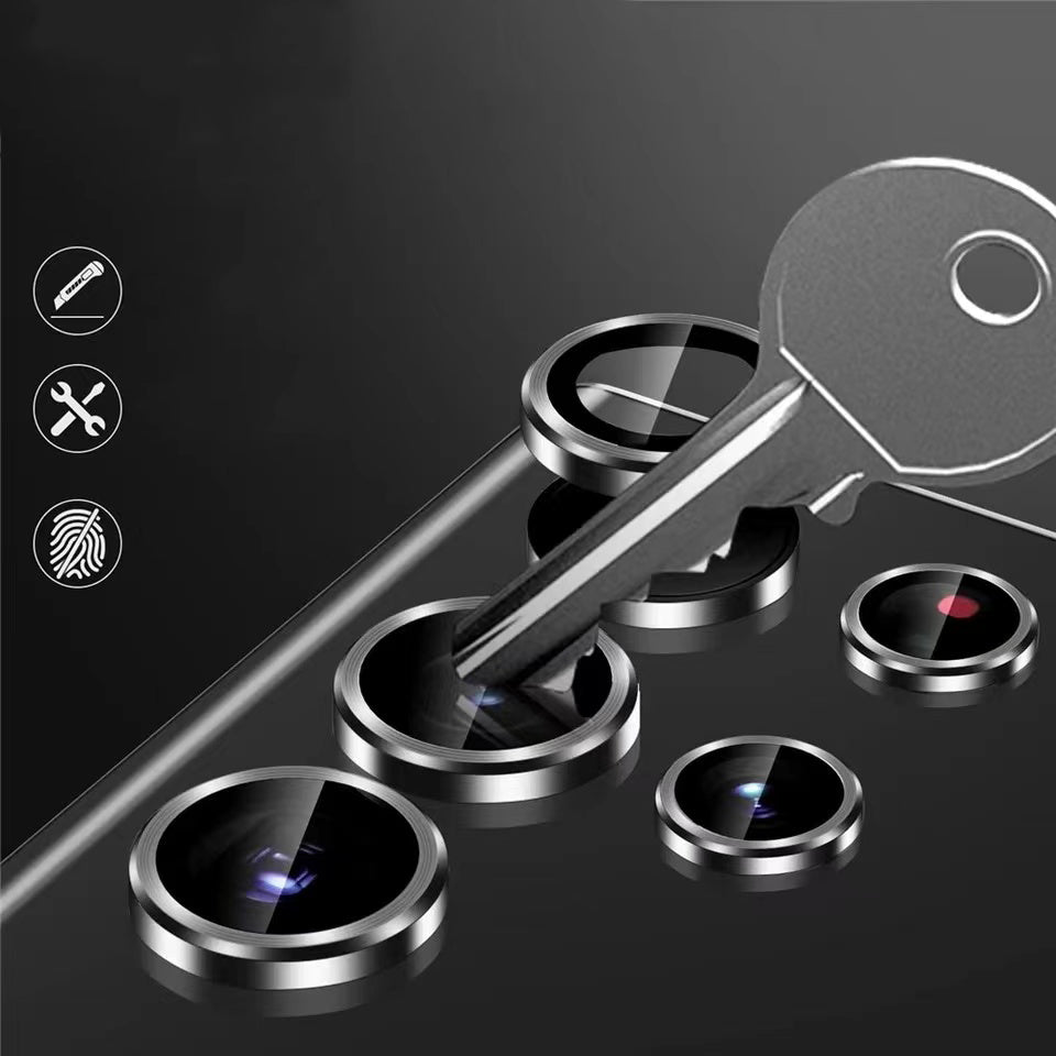 Galaxy S23 Plus Zore Kamera Lens Koruyucu Cam Filmi Siyah
