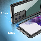Galaxy S23 Ultra Kılıf 1-1 Su Geçirmez Kılıf Siyah