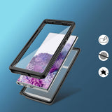 Galaxy S23 Ultra Kılıf 1-1 Su Geçirmez Kılıf Siyah