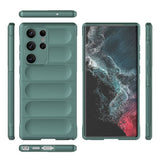 Galaxy S23 Ultra Kılıf Esnek TPU Oyuklu Arka Yüzey Tasarımlı Zore Etnik Silikon Kapak Siyah