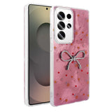 Galaxy S23 Ultra Kılıf Kamera Korumalı Figürlü Zore Ponti Silikon Kapak Açık Pembe