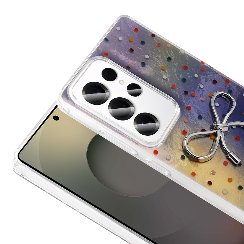 Galaxy S23 Ultra Kılıf Kamera Korumalı Figürlü Zore Ponti Silikon Kapak Açık Mavi