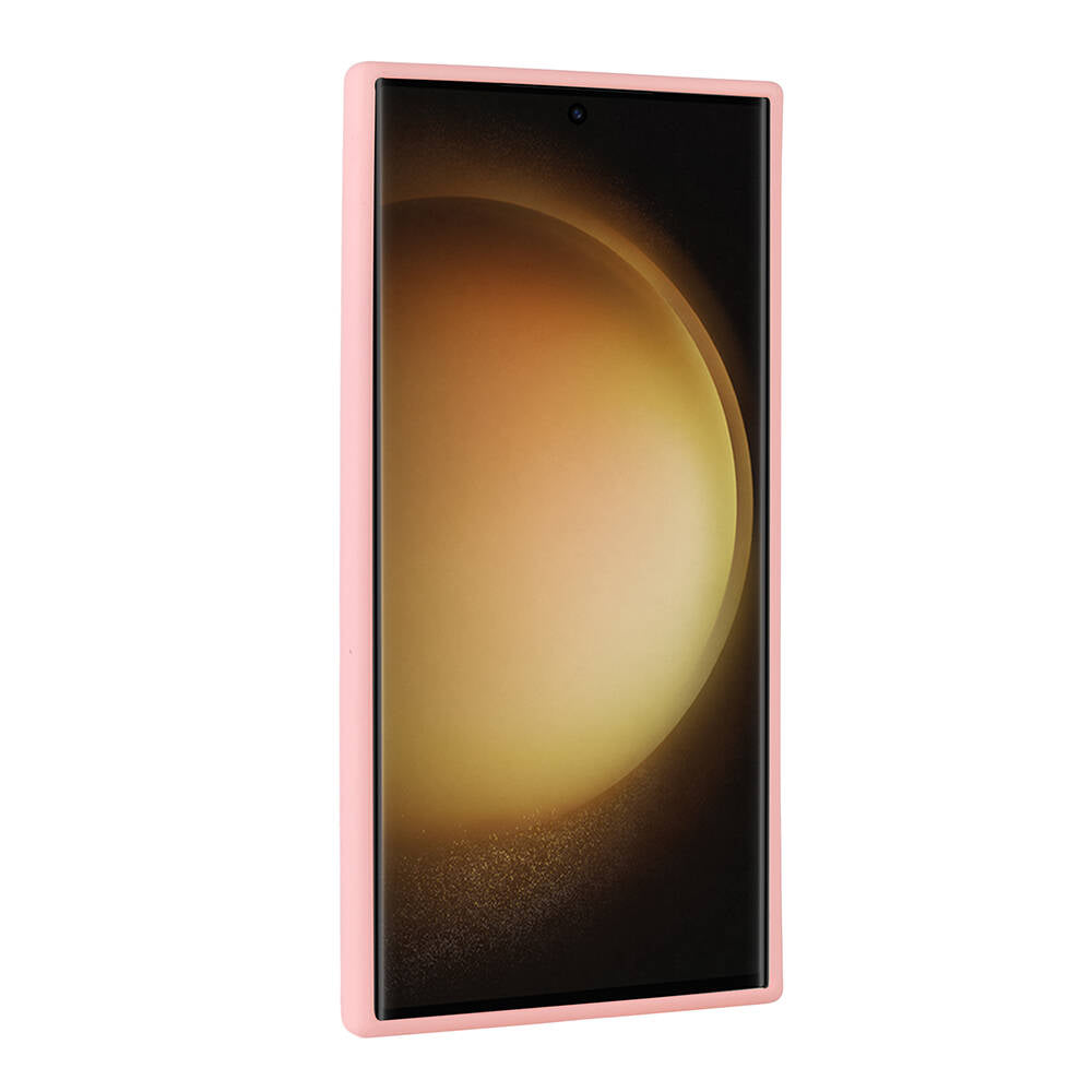 Galaxy S23 Ultra Kılıf Parlak Taşlı Tasarım Zore Pırlanta Kapak Gri