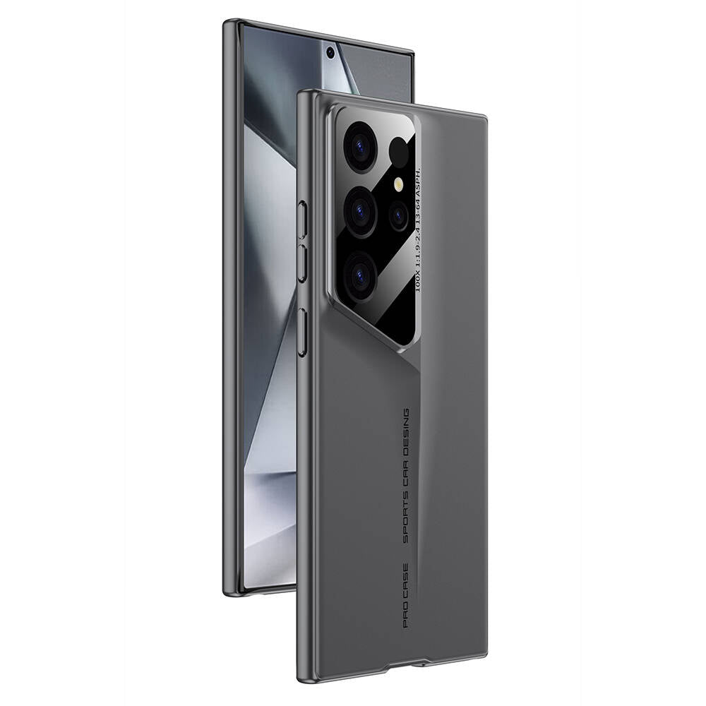 Galaxy S23 Ultra Kılıf Ultra İnce Kamera Korumalı Sert Rubber Zore Procase Kapak Mor
