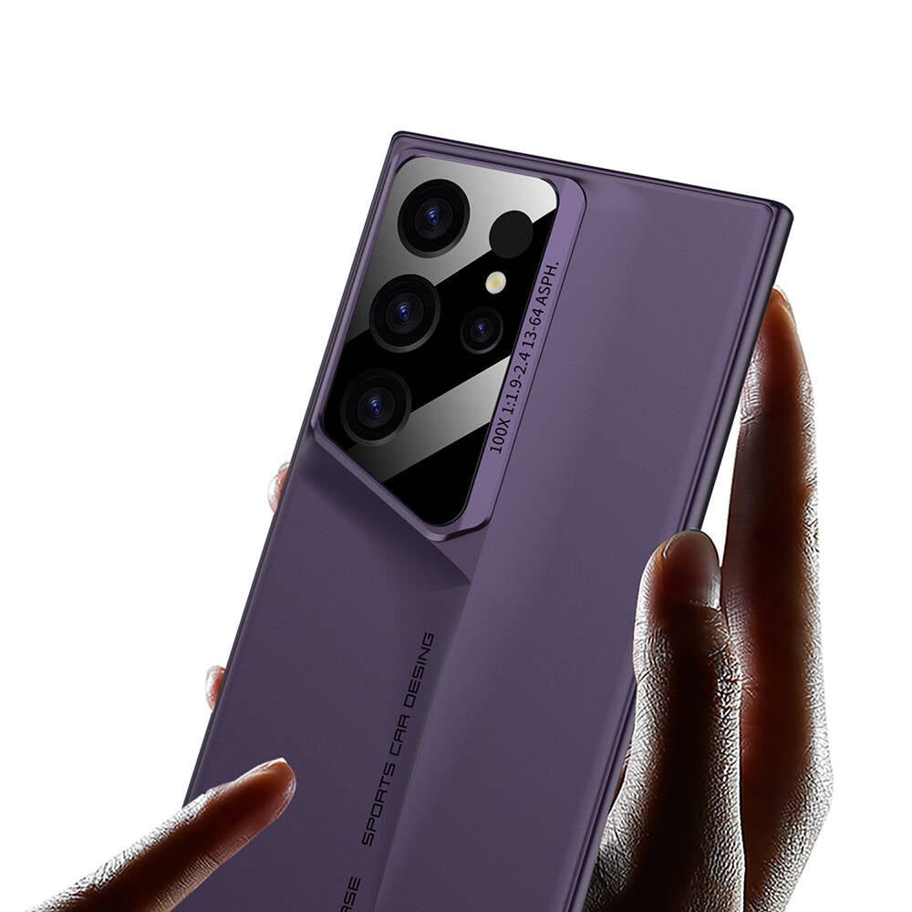 Galaxy S23 Ultra Kılıf Ultra İnce Kamera Korumalı Sert Rubber Zore Procase Kapak Mor