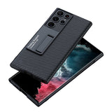 Galaxy S23 Ultra Kılıf Zore Kıpta Standlı Kapak Koyu Mor
