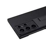 Galaxy S23 Ultra Kılıf Zore Kıpta Standlı Kapak Koyu Mor