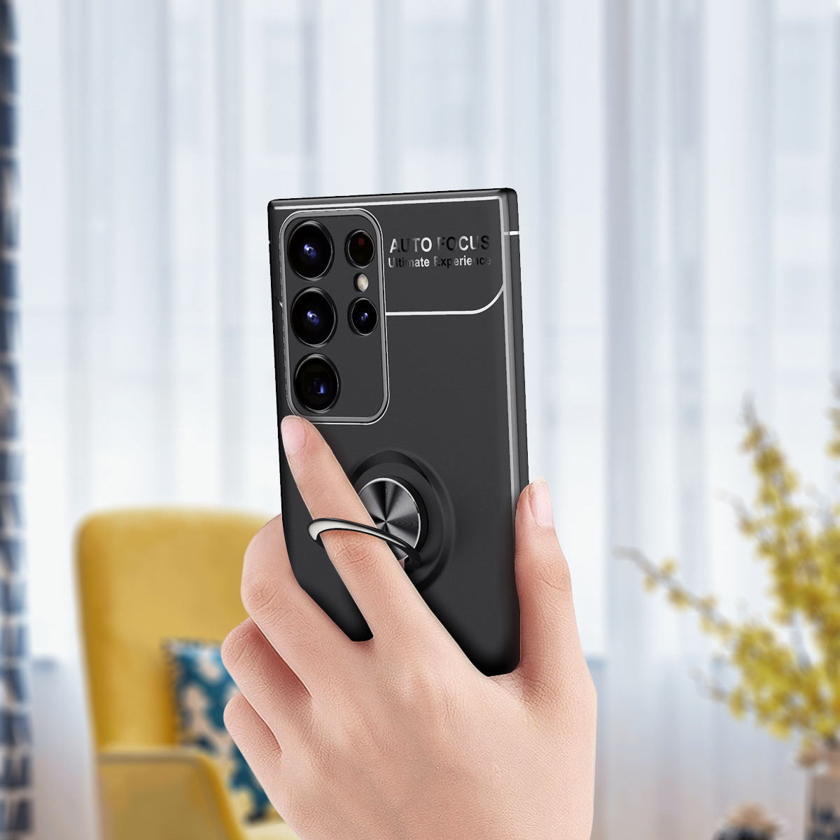 Galaxy S23 Ultra Kılıf Zore Ravel Silikon Kapak Mavi