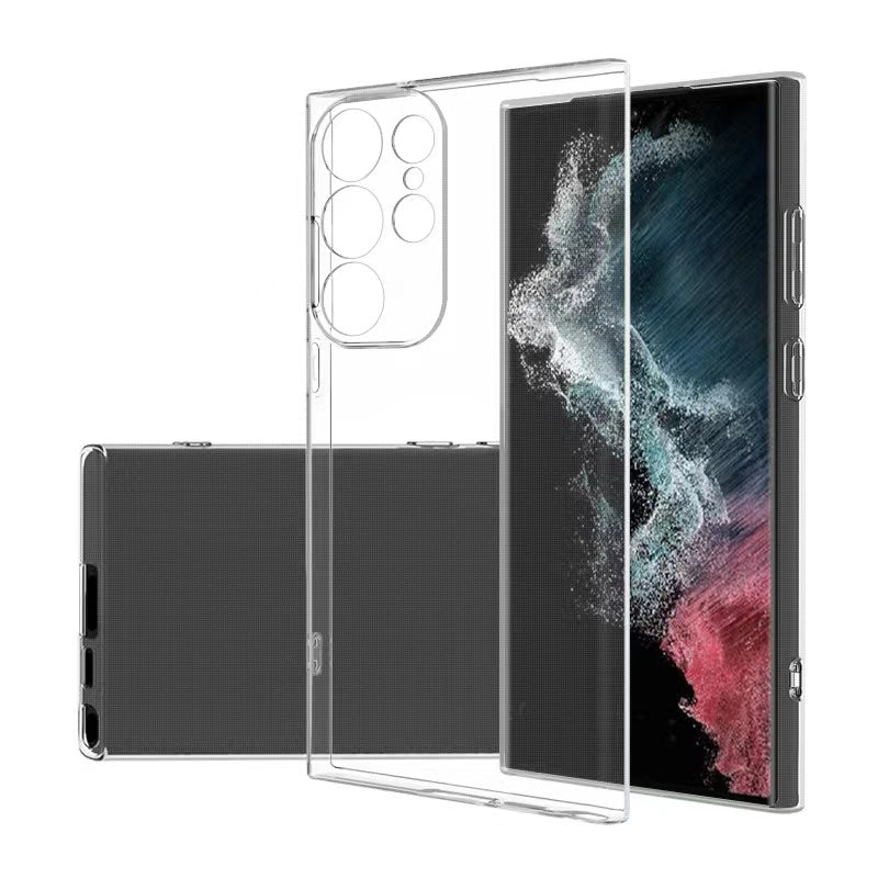 Galaxy S23 Ultra Kılıf Zore Süper Silikon Kapak Renksiz