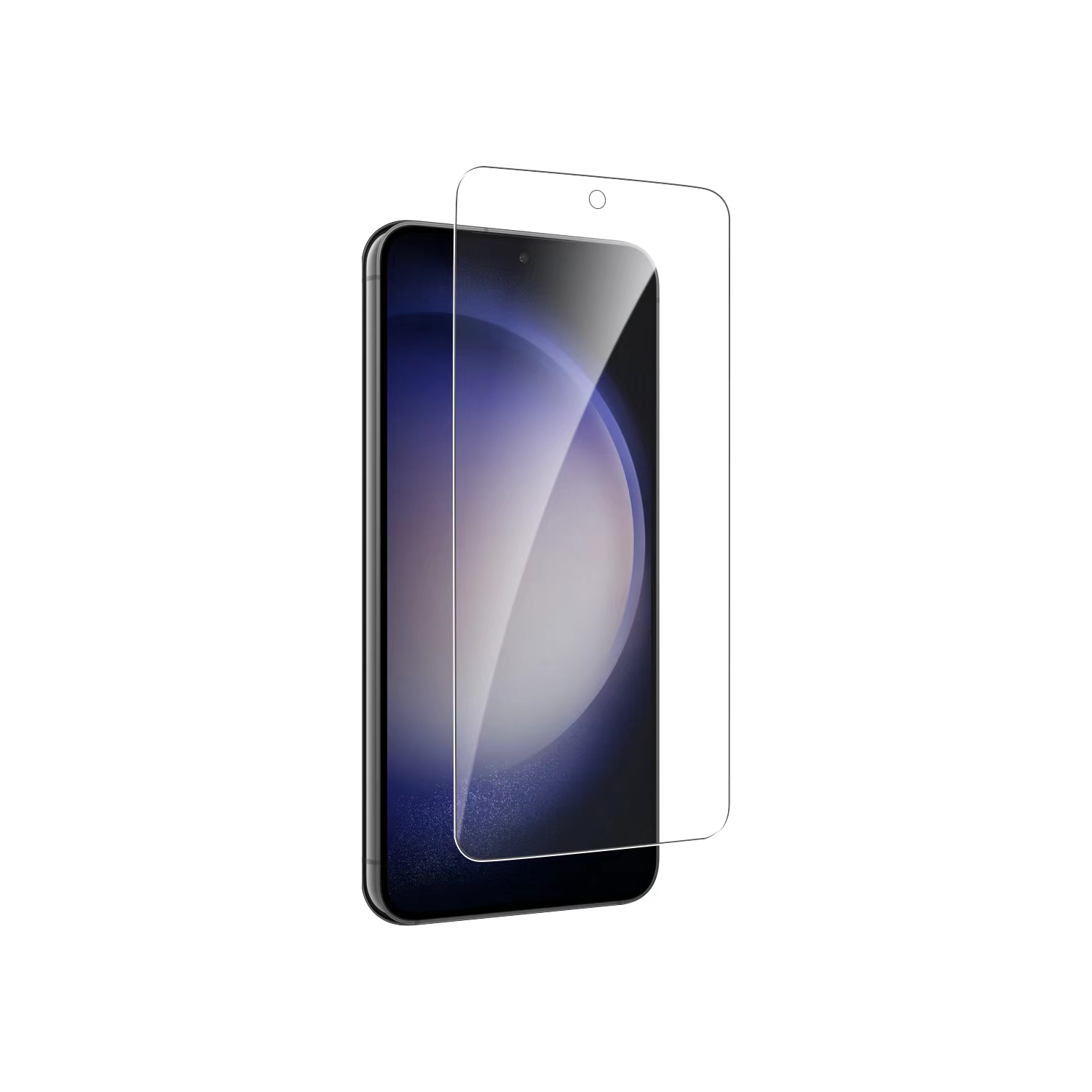 Galaxy S23 Zore 3D Vov Curve Glass Ekran Koruyucu Siyah