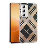 Galaxy S24 FE Kılıf Desenli Zore Mep Kapak Gold Leopar
