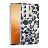 Galaxy S24 FE Kılıf Desenli Zore Mep Kapak Gri Leopar