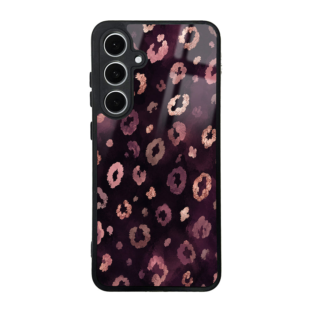 Galaxy S24 FE Kılıf Kamera Korumalı Desenli Zore Lusi Kapak Pembe Leopar
