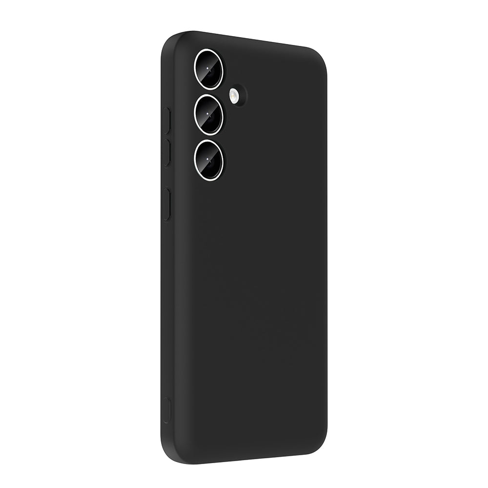 Galaxy S24 FE Kılıf Kamera Korumalı Kartlık Hazneli Zore Vitra Kapak Mürdüm