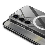 Galaxy S24 FE Kılıf Kamera Korumalı M-safe Sert PC Zore Porto Kapak Şeffaf