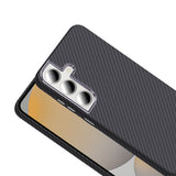 Galaxy S24 FE Kılıf M-safe Şarj Özellikli Karbon Fiber Görünümlü Zore Gros Kapak Siyah-Lacivert