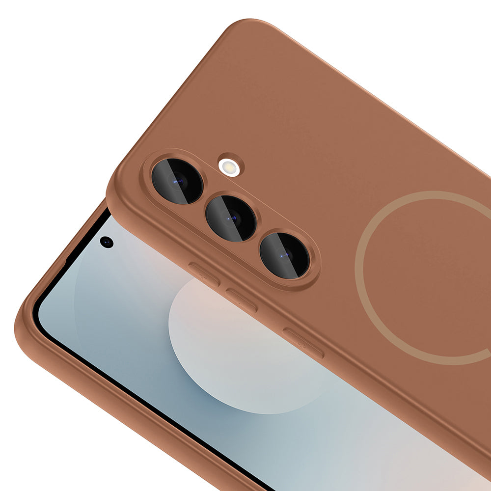 Galaxy S24 FE Kılıf M-safe Şarj Özellikli Meta Kapak Siyah
