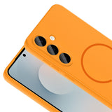 Galaxy S24 FE Kılıf M-safe Şarj Özellikli Meta Kapak Siyah