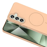 Galaxy S24 FE Kılıf M-safe Şarj Özellikli Zore Ruby Sert Kapak Lacivert