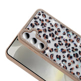 Galaxy S24 FE Kılıf Taşlı ve Simli Tasarım Zore Azra Kapak Gold