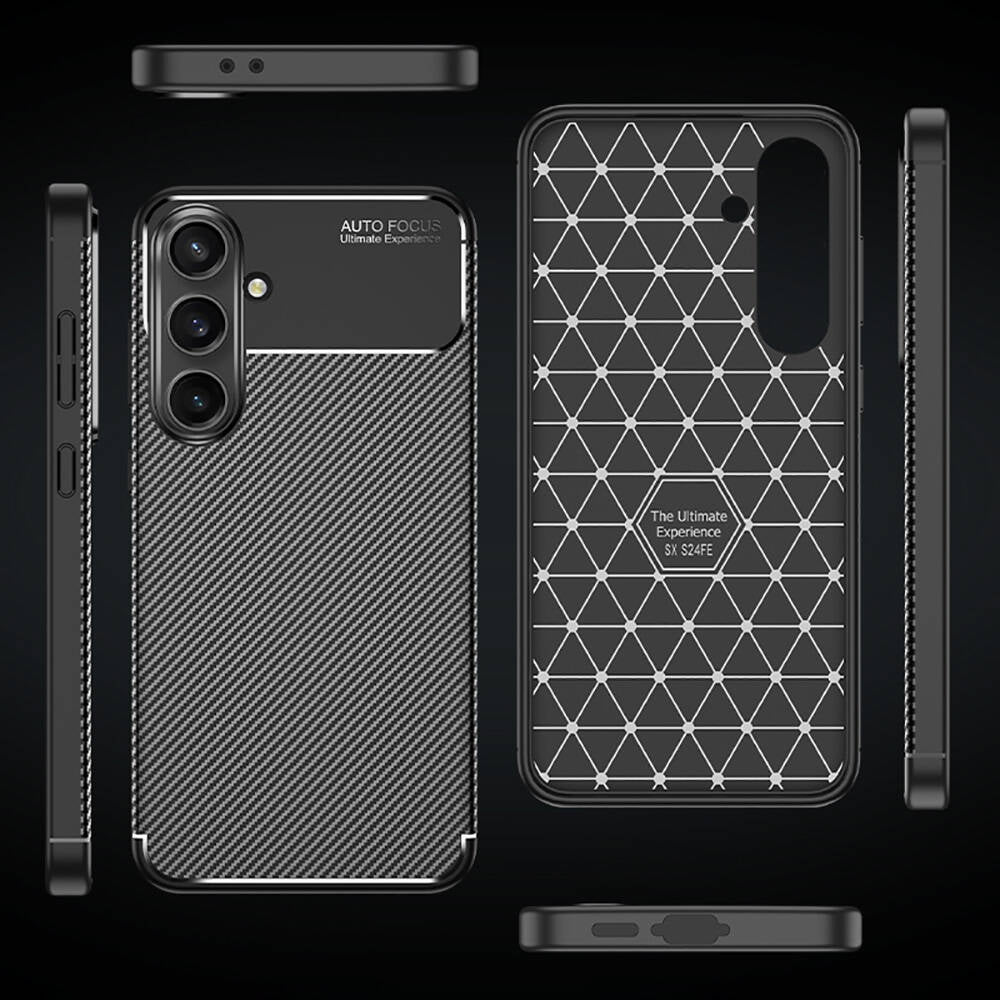 Galaxy S24 FE Kılıf Zore Negro Silikon Kapak Siyah