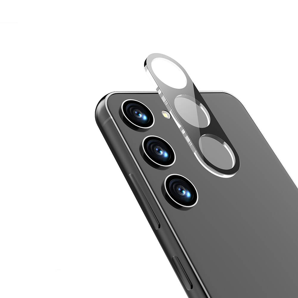 Galaxy S24 FE Zore 3D Kamera Camı Siyah