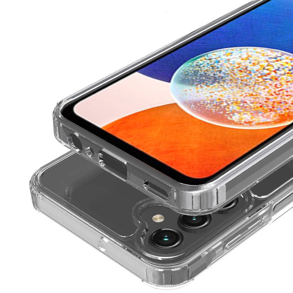 Galaxy S24 Kılıf M-safe Şarj Özellikli Şeffaf Sert PC Zore Embos Kapak Renksiz