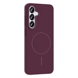 Galaxy S24 Kılıf M-safe Şarj Özellikli Zore Ruby Sert Kapak Gri
