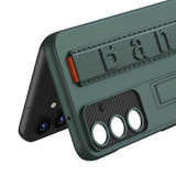 Galaxy S24 Kılıf Standlı El Tutacaklı Zore Band Kapak Gümüş