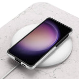 Galaxy S24 Kılıf Standlı El Tutacaklı Zore Band Kapak Siyah Karbon