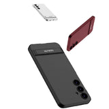 Galaxy S24 Kılıf Zore Kamera Korumalı Dikey Standlı Ays Kapak Koyu Yeşil
