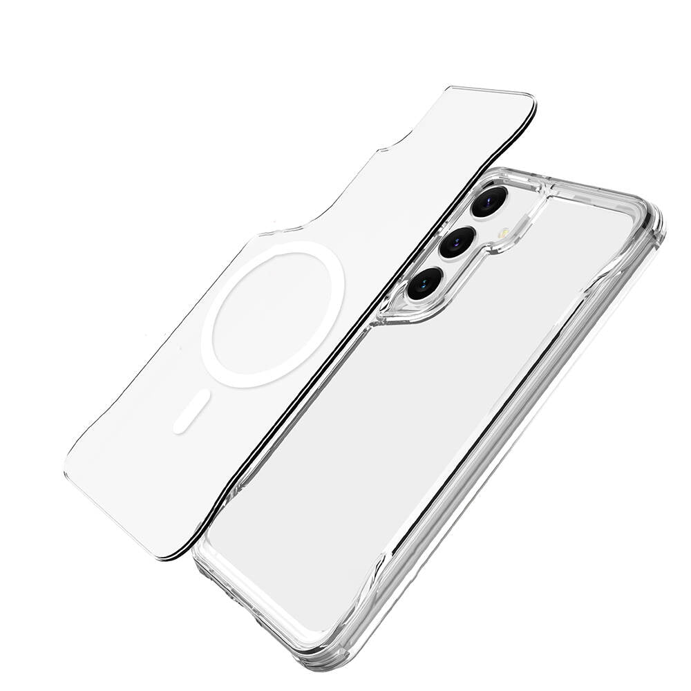 Galaxy S24 Kılıf Zore M-safe Şarj Özellikli T-Max M-safe Kapak Renksiz